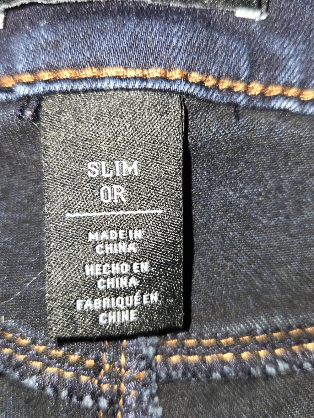 White House Black Market Dark Washed Denim Slim Jeans with Tan Stitching Size XS - Picture 4 of 11